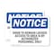 Signmission Door To Remain Locked Access To Area Is OSHA Notice Sign, Plastic, 14in W x 10in L, 2PK OS-2PACK-NS-P-1014-L-11527 - alternate 1